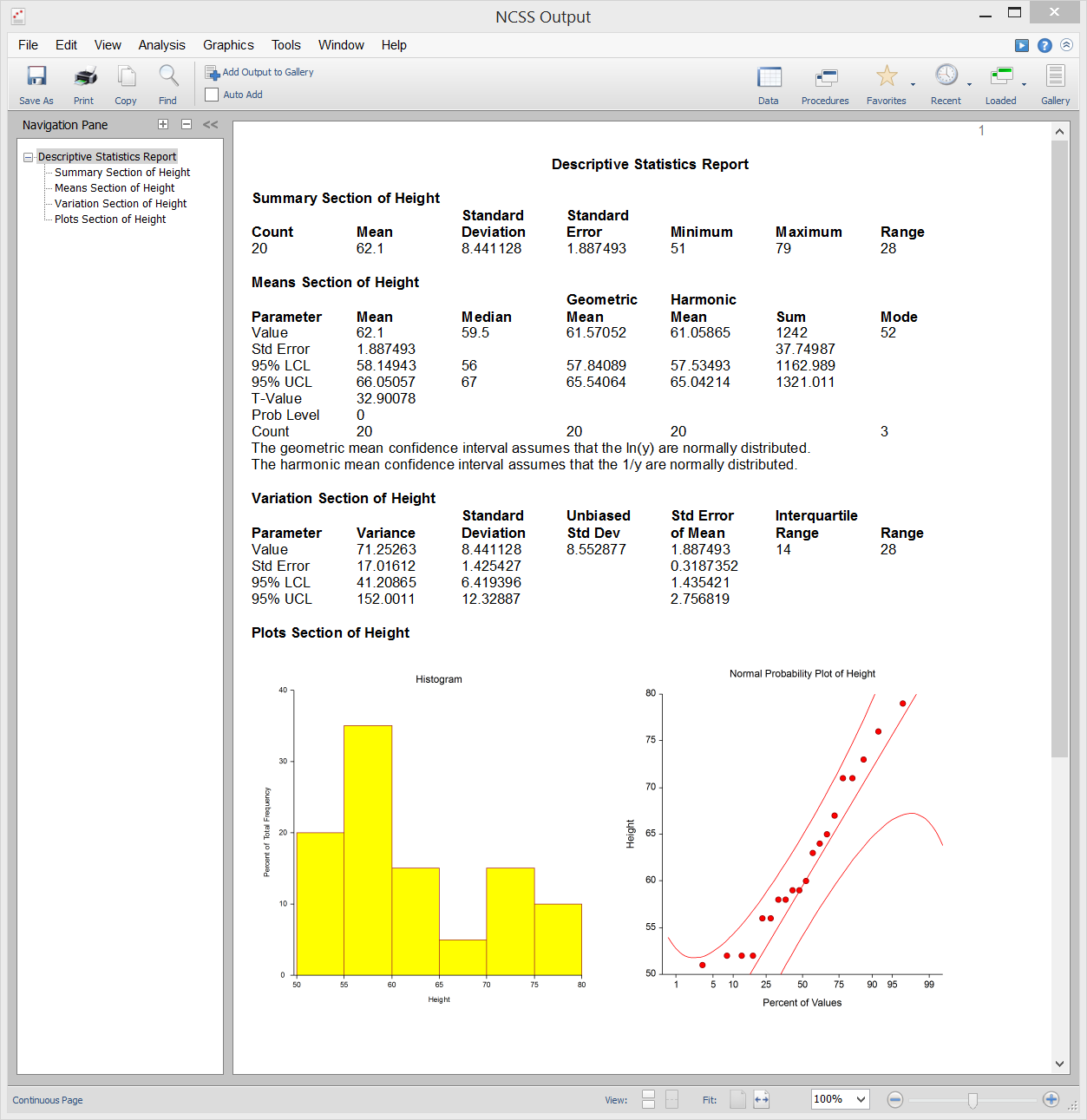 statistical tools for data analysis